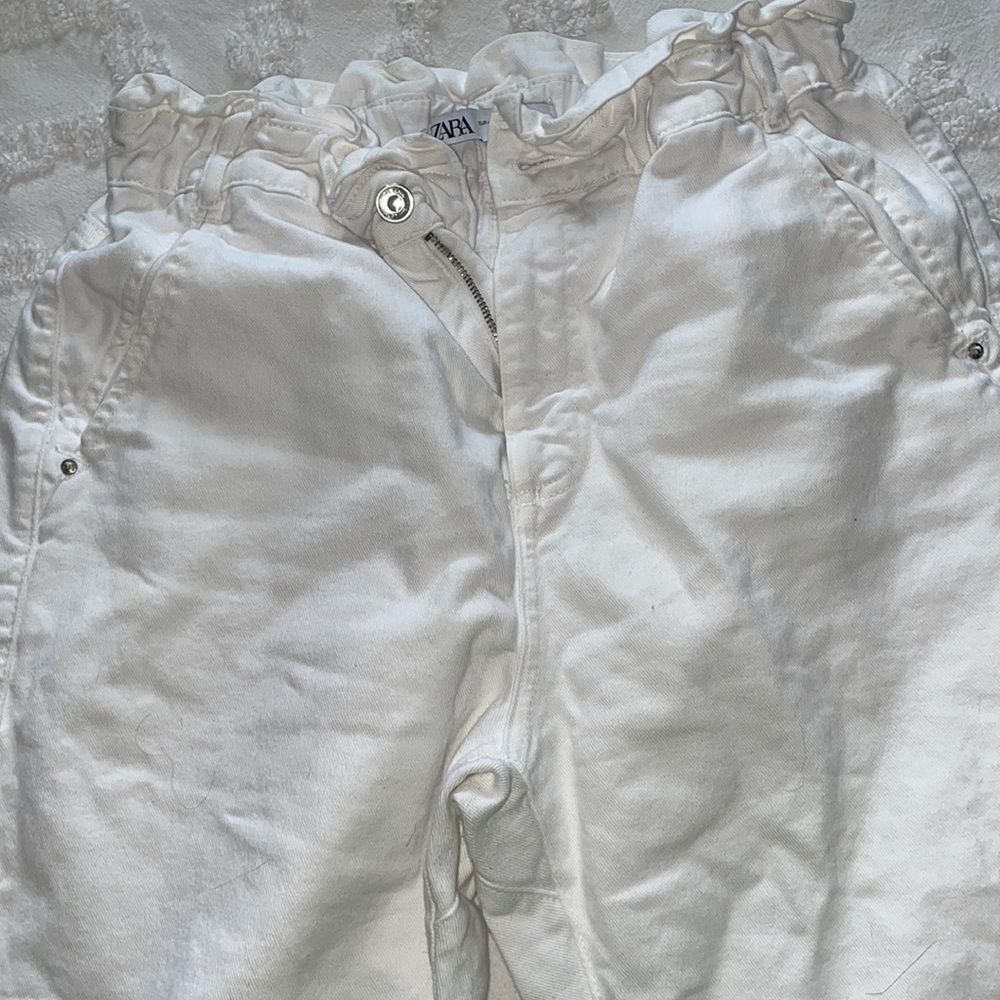White Paperbag Zara Jeans